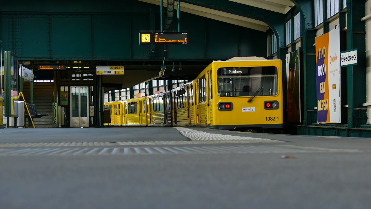 Die U12 am U-Bahnhof Gleisdreieck | JM Spotting | [4K]
