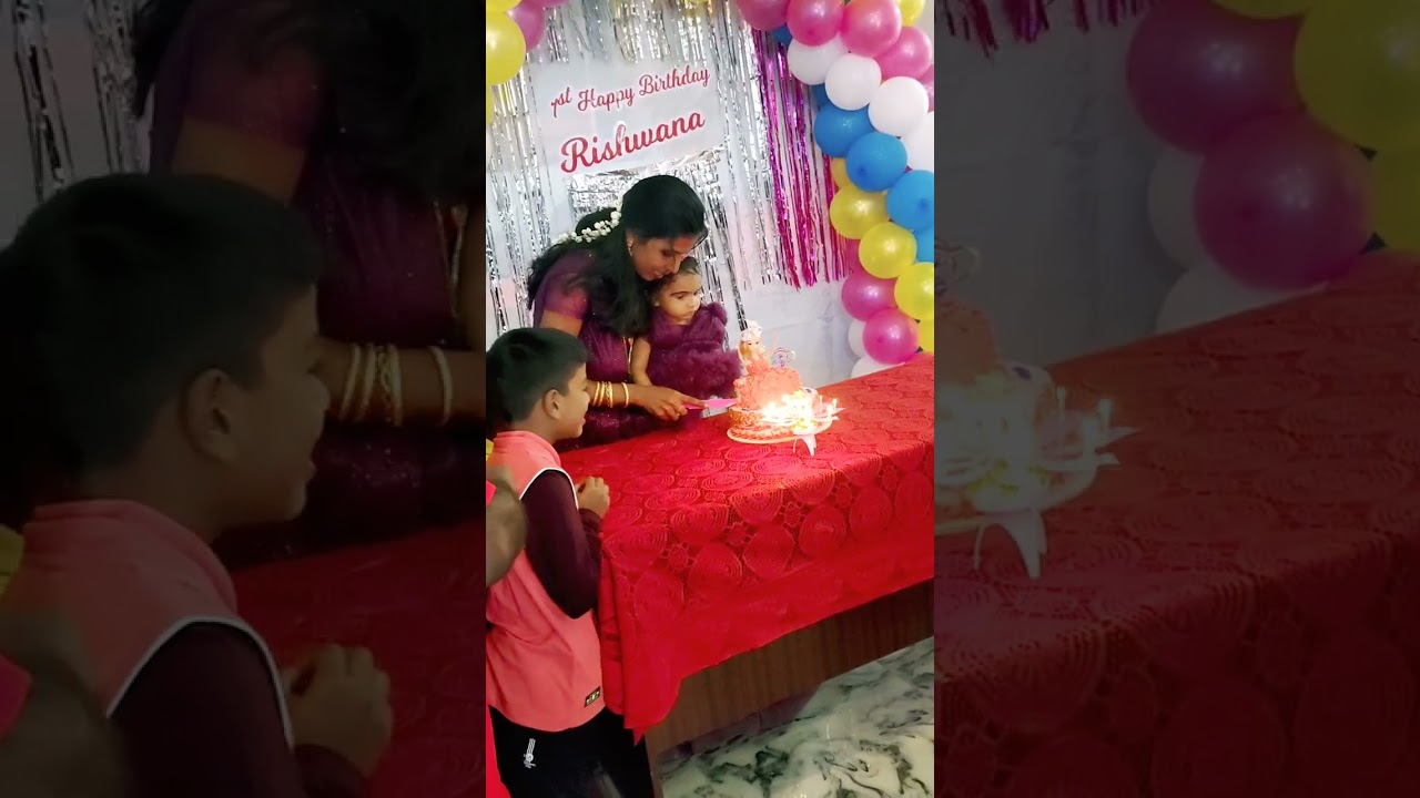 First Birthday cake cut baby girl  🎂🎂🎂