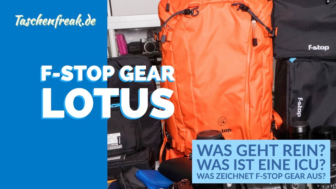 Der Taschenfreak schaut sich den f-Stop Gear Lotus und andere f-Stop Artikel an