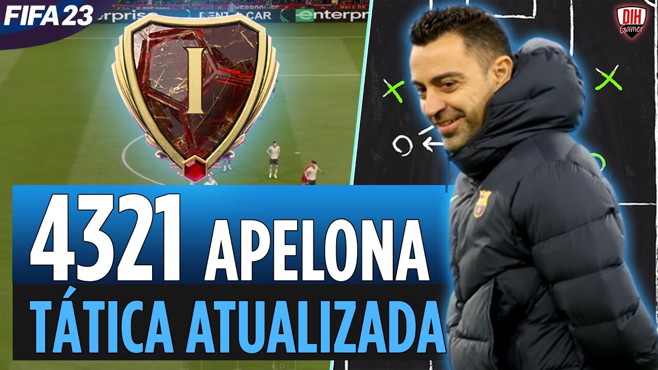 FORMA&Ccedil;&Atilde;O 4321 APELONA 😍✅ MELHORES T&aacute;ticas Personalizadas FIFA 23