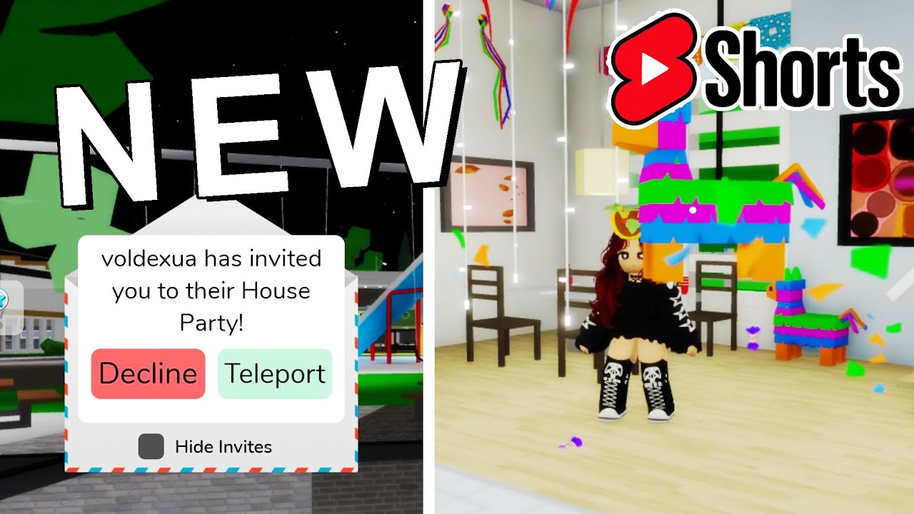 Roblox Brookhaven 🏡RP NEW START A PARTY (HOUSE PARTY) UPDATE OUT NOW! 