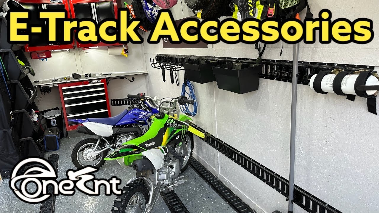 Аксессуары для закрытых грузовых прицепов E-track | Лучший способ закрепить кроссовые мотоциклы |...