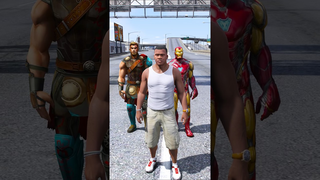 GTA V : Ironman vs Thor😱 || Ye kaun aa gaya #gta5 #ironman #thor