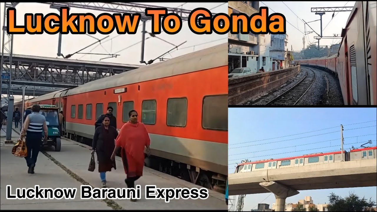 LUCKNOW To GONDA 3rd Ac Train Journey | Lucknow Station par Hui Chain Pulling | LJN BJU Express