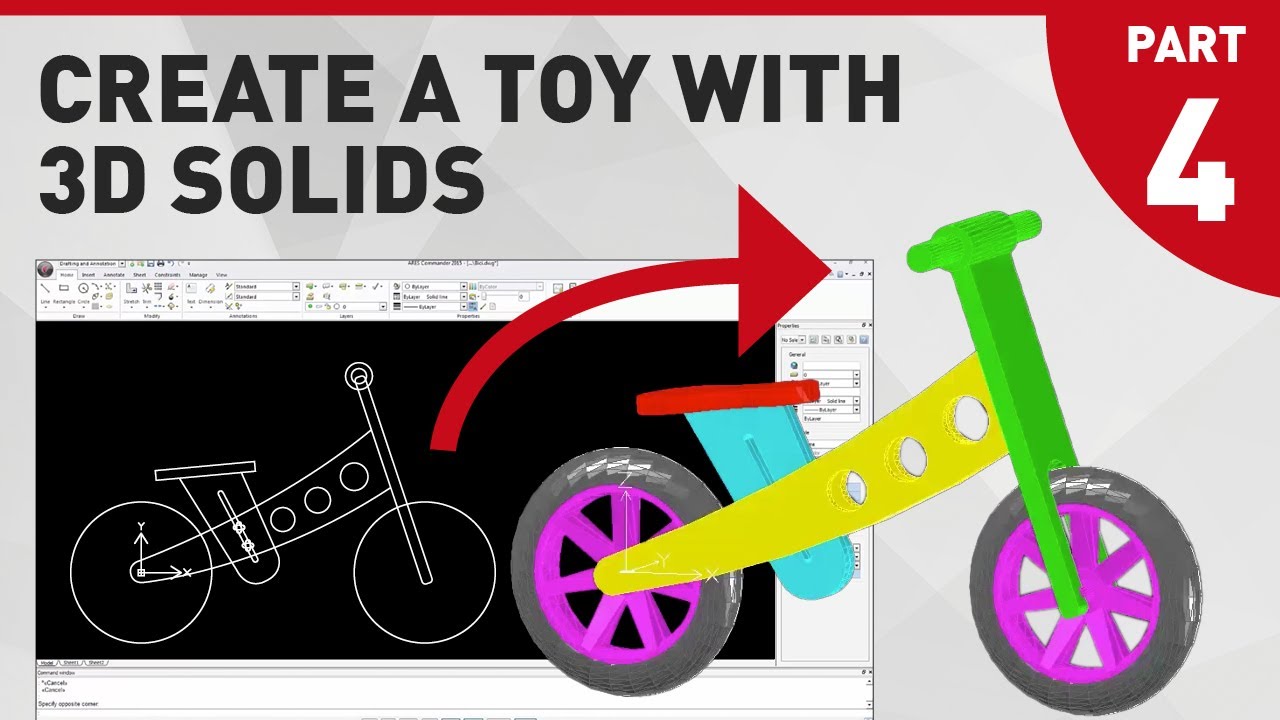 Create a Toy With 3D Solids (Part 4)