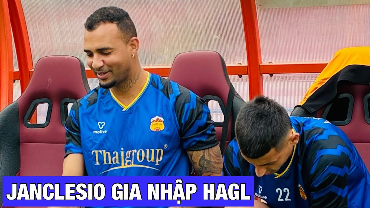 Trung vệ Janclesio tập cùng HAGL chuẩn bị đấu CAHN