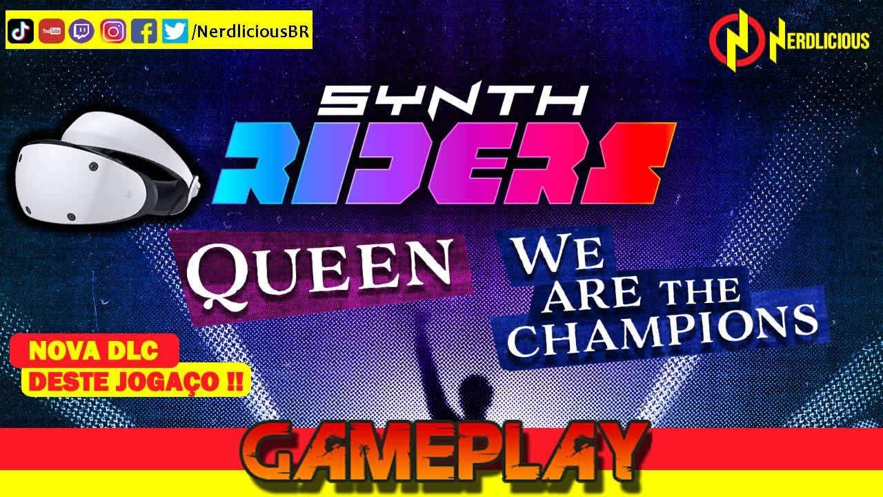 🎮 GAMEPLAY + PSVR2! Nova DLC de SYNTH RIDERS traz icônica música do QUEEN para o jogo! Veja Gameplay