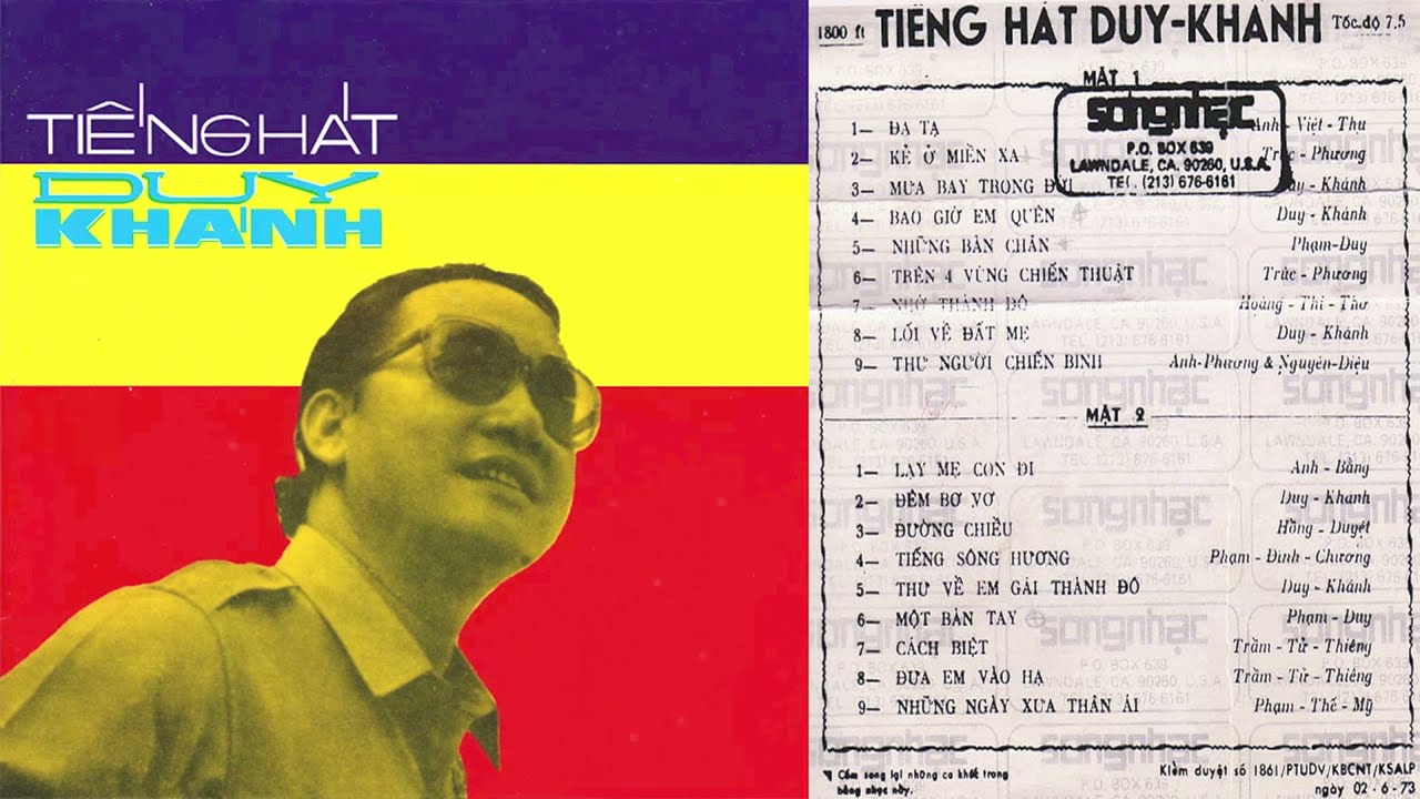 Tiếng hát Duy Khánh - Băng Nhạc Xưa Trước 1975 Ít Người Biết | Đa Tạ, Kẻ Ở Miền Xa
