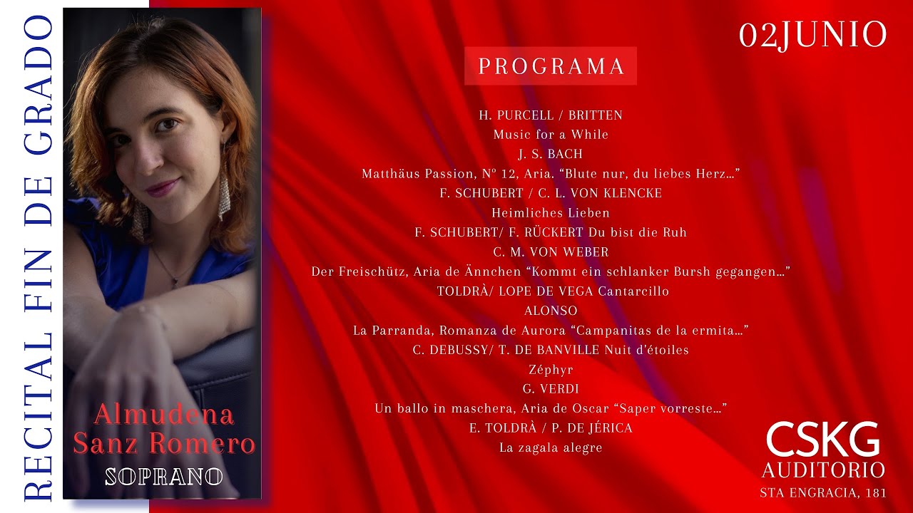 Almudena sanz. F. ALONSO La Parranda, Romanza de Aurora &ldquo;Campanitas de la ermita&hellip;&rdquo;