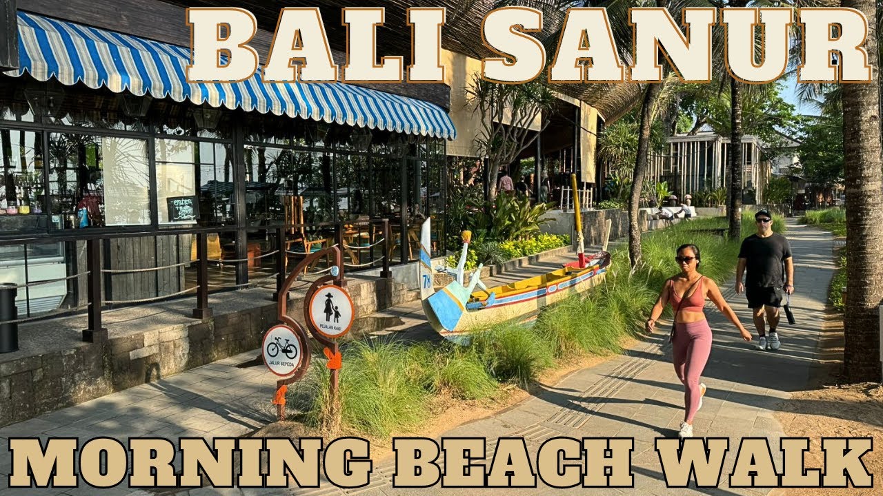 Bali Sanur Morning Beach Walk Today 2024