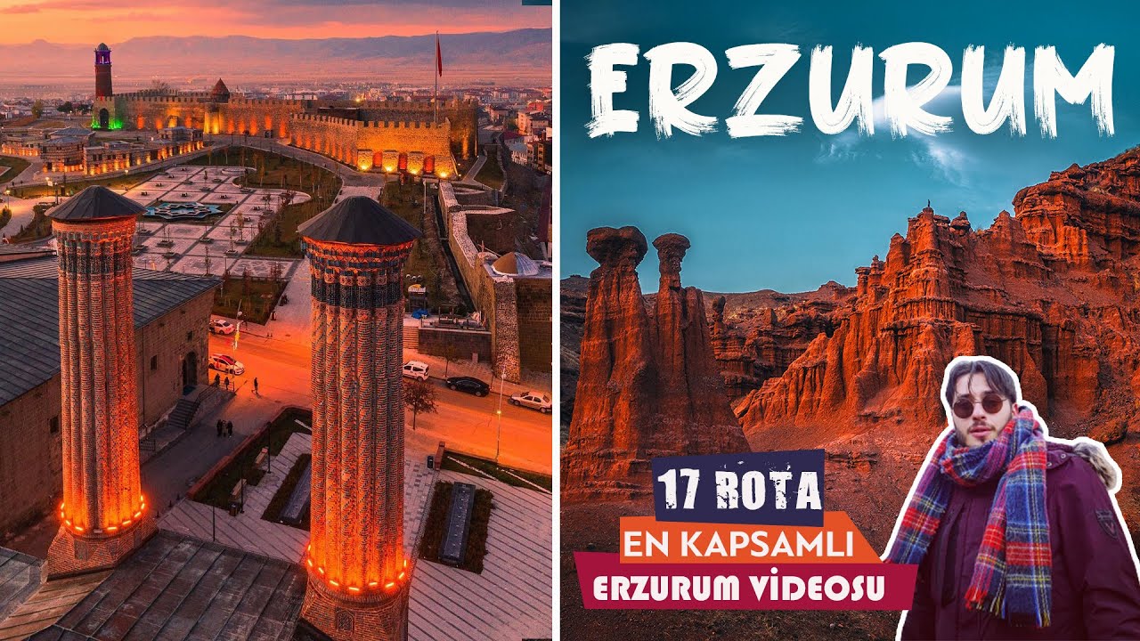ERZURUM Gezilecek Yerler | 17 Rota En Kapsamlı Erzurum Videosu| Peri Bacaları, Tortum Şelalesi