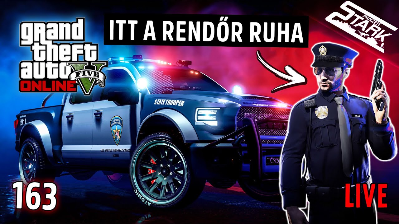 GTA 5 - 163.Rész (Végre Itt a Rendőr Ruha & Rendőr Caracara Tuning) - Stark