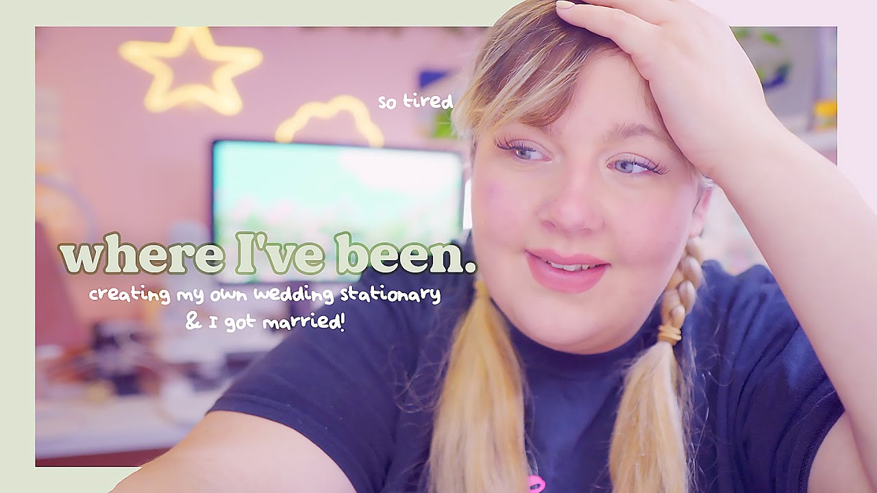 STUDIO VLOG 🍄 Back after a break, where I've been & making my own wedding stationery!