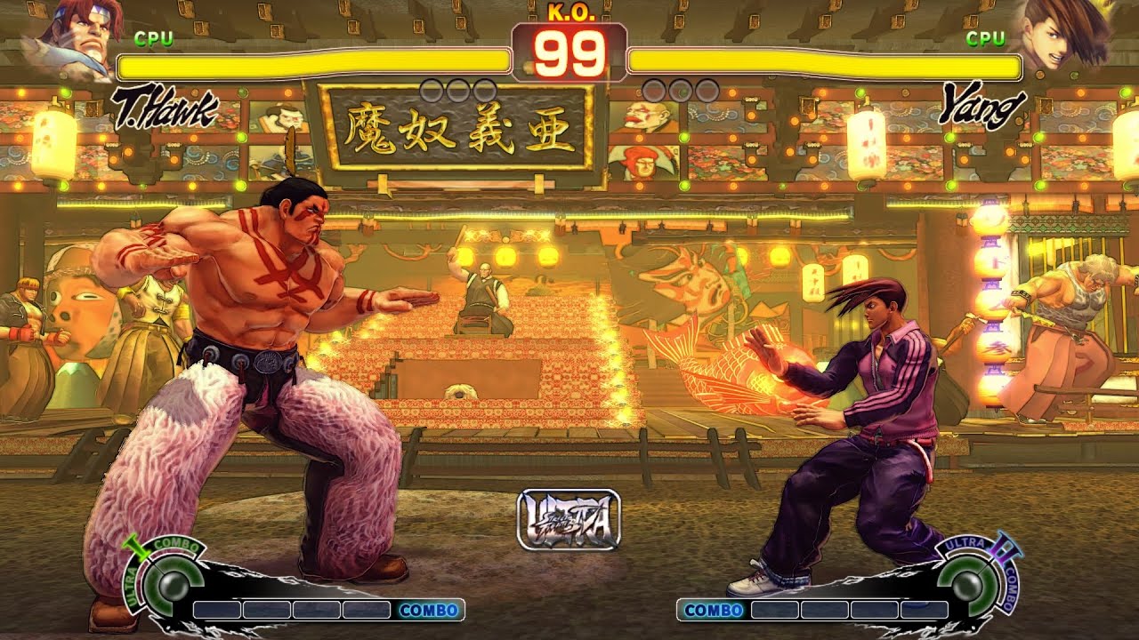 T. Hawk vs Yang! Street Fighter 4 CPU vs CPU