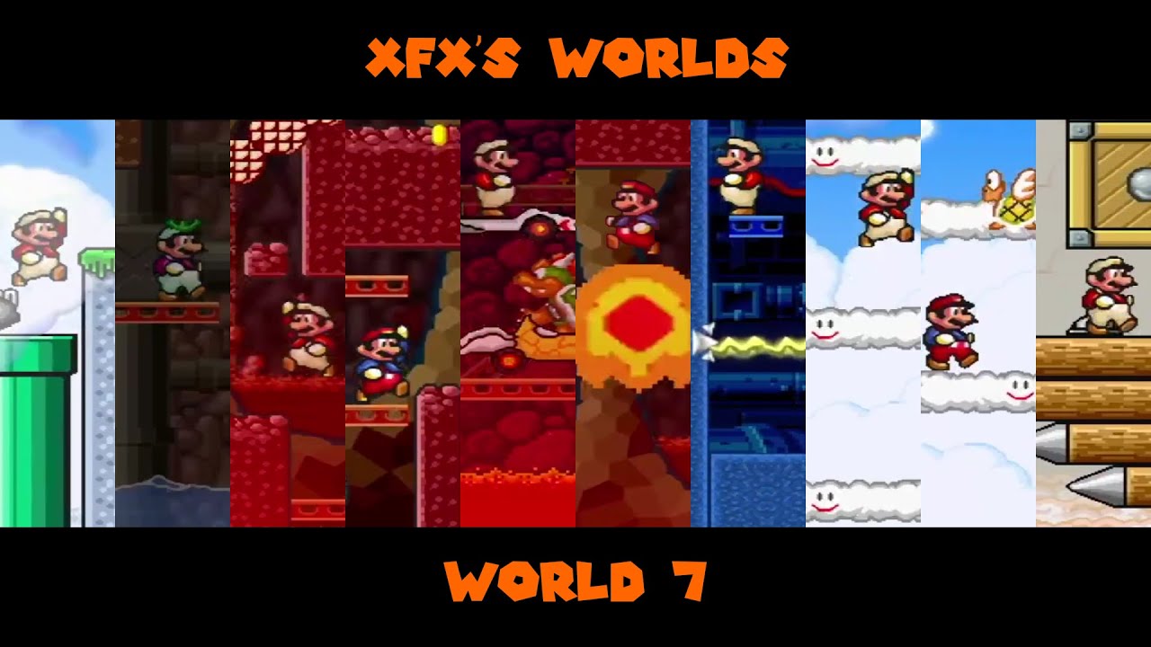 MARIO FOREVER XFX'S WORLDS V.3.0 - WORLD 7 - GAMEPLAY - 1080P