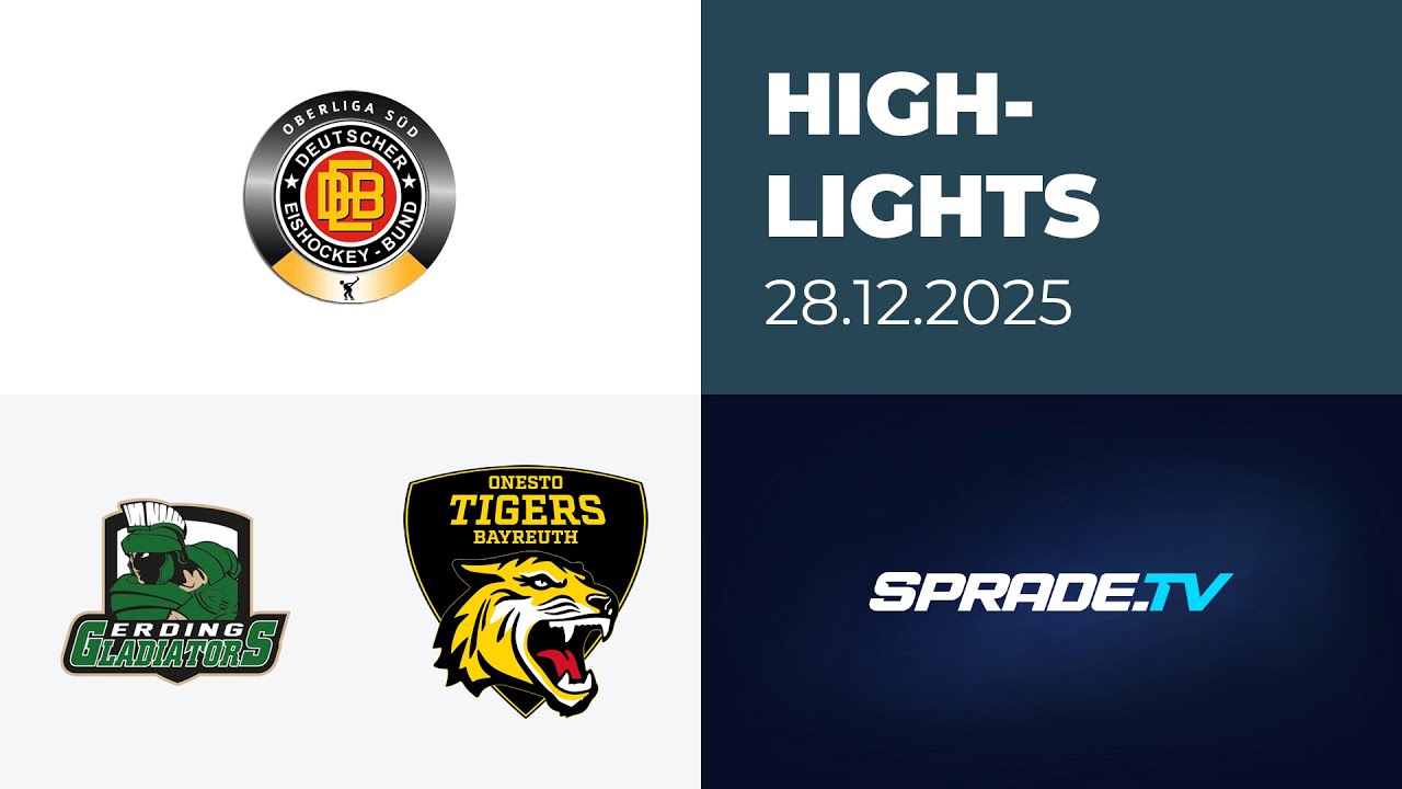 28.12.2025 - Highlights - Erding Gladiators vs. onesto Tigers Bayreuth