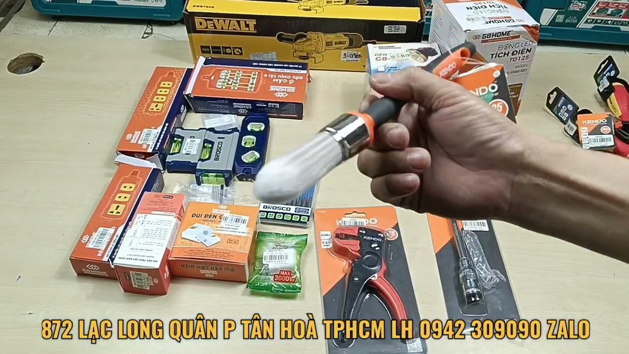 Lên sóng hàng mới đồ nghề Kendo, Brosco, thiết bị điện G8