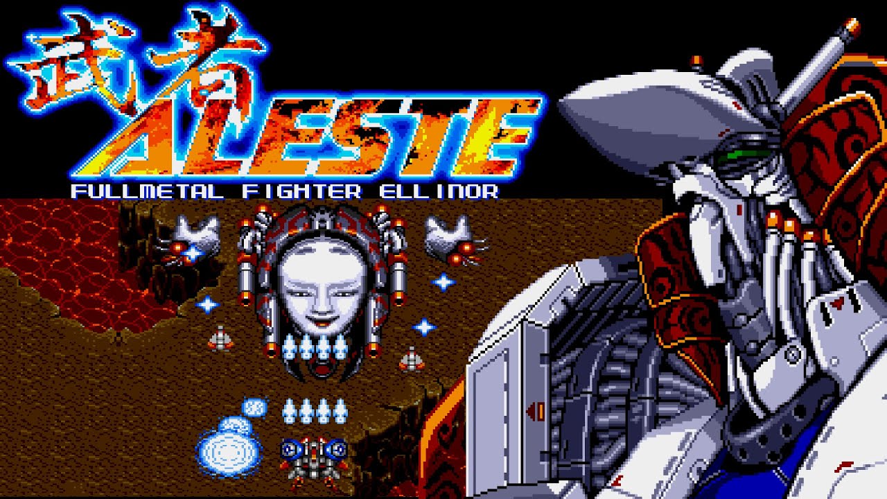Musha Aleste (MD &middot; Sega Mega Drive) original video game | full game session 🤖💥🎮