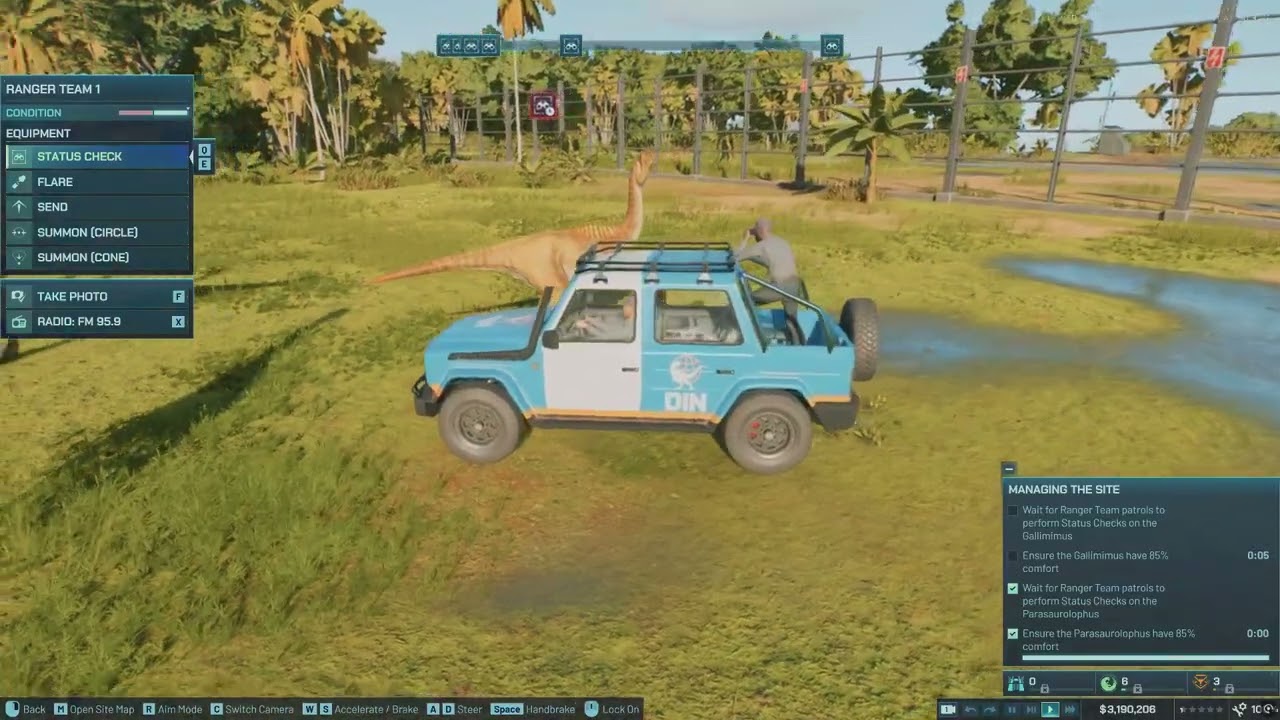 Jurassic World Evolution 3 a baby dino is sick