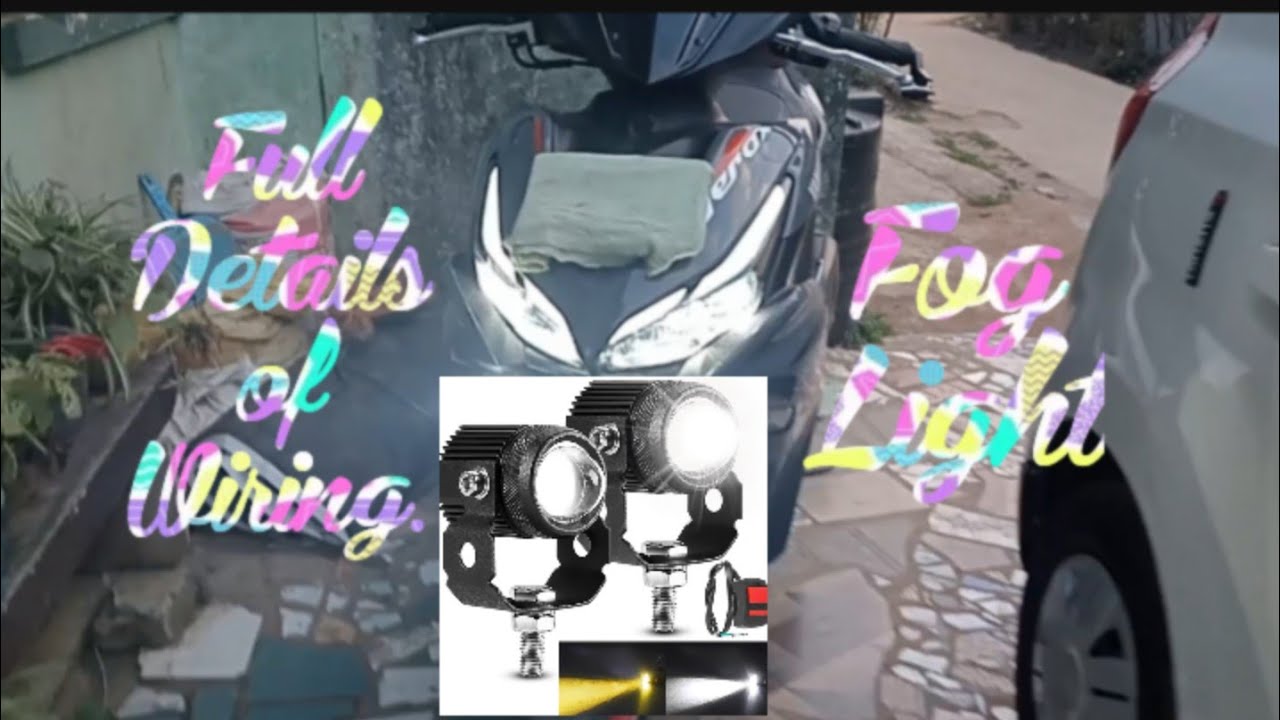 Yamaha Aerox 155cc fog light installation step by step wiring.