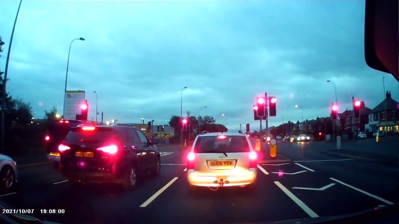 Dashcam Driving To The Sea Front In Blackpool