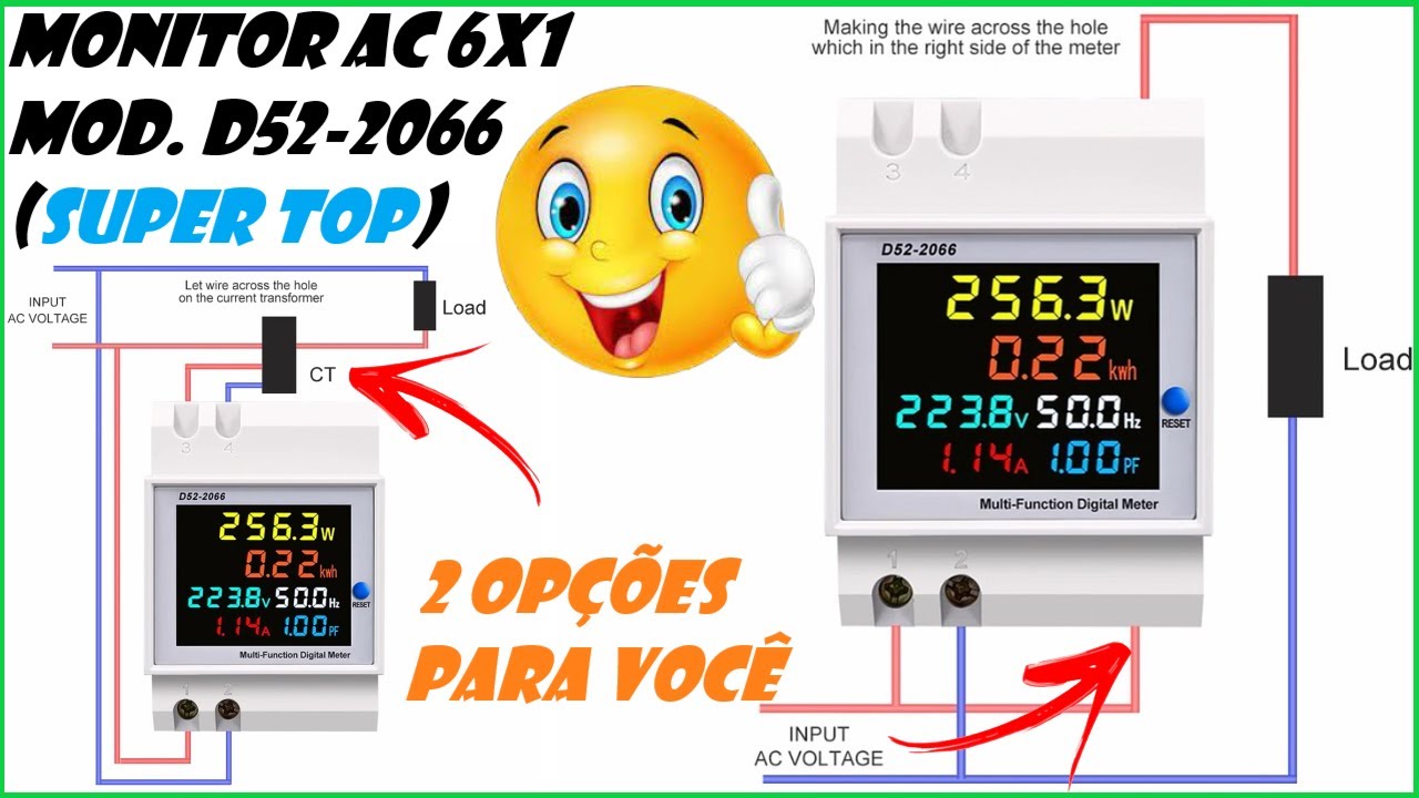 Wattímetro , Voltímetro , Amperímetro , Kwh , Frequência e Fator de Potência ! 03 07 2021