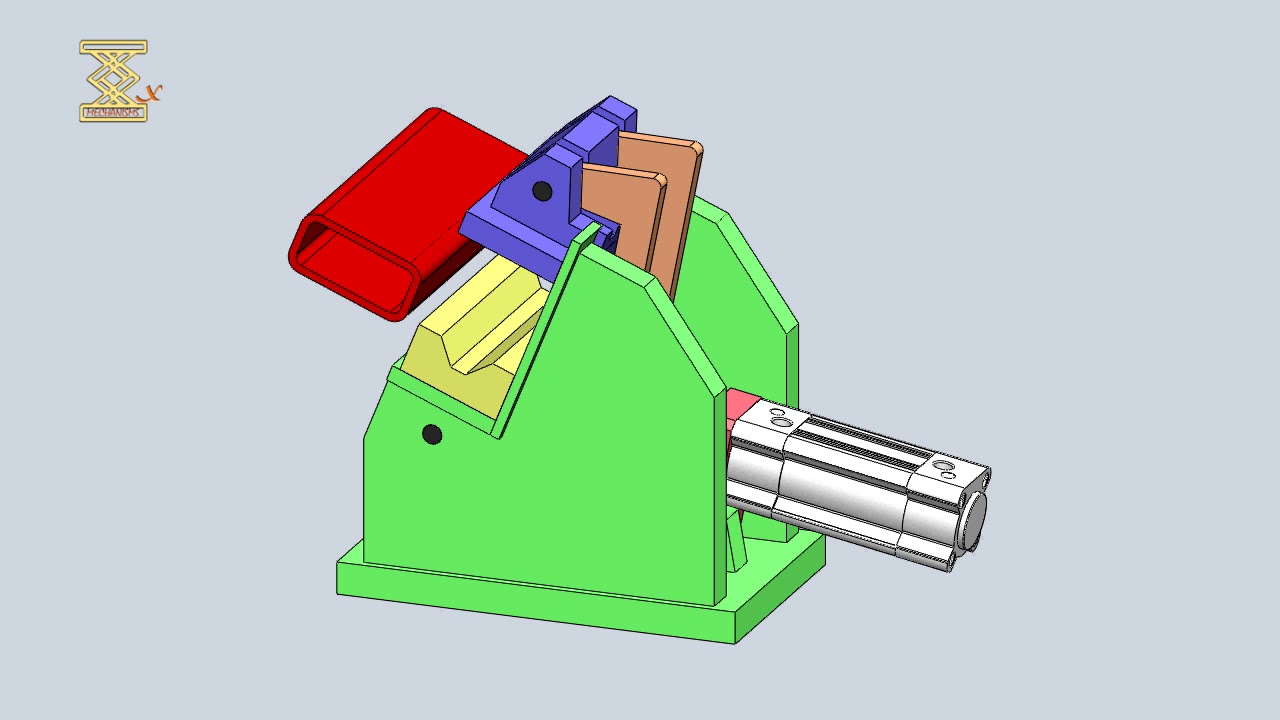 Clamping station with toggle-lever clamp system