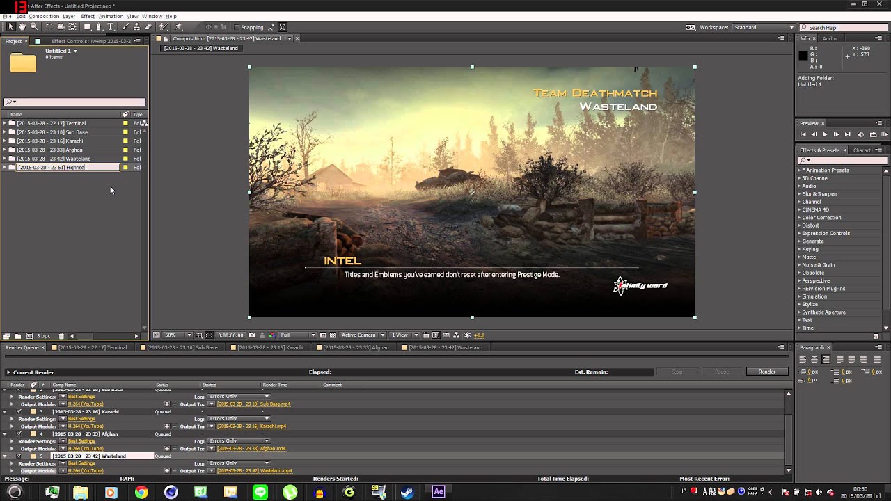 Mass Game Footage Rendering Method w/ Adobe After Effects
