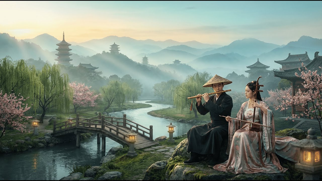 🎋 Ancient Chinese & Japanese Meditation | Koto, Dizi & Biwa | Stress Relief