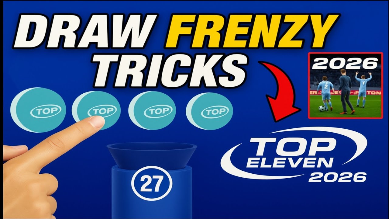 Draw Frenzy tricks to click the right ball - Top Eleven 2026 !