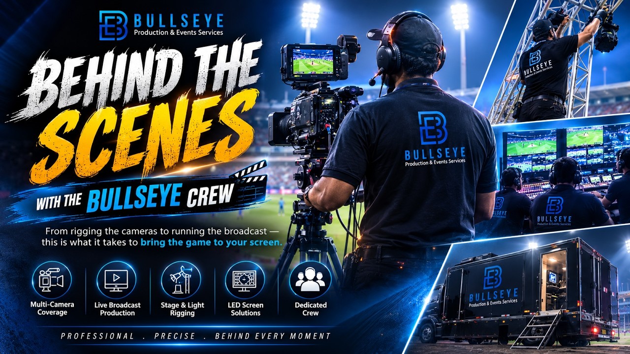 How We Broadcast Live Cricket | Bullseye Events and Production BTS