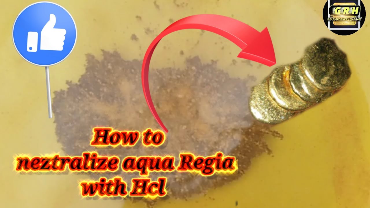 Gold recovery Aqua Regia neutralize by hcl 2022/ recycle gold