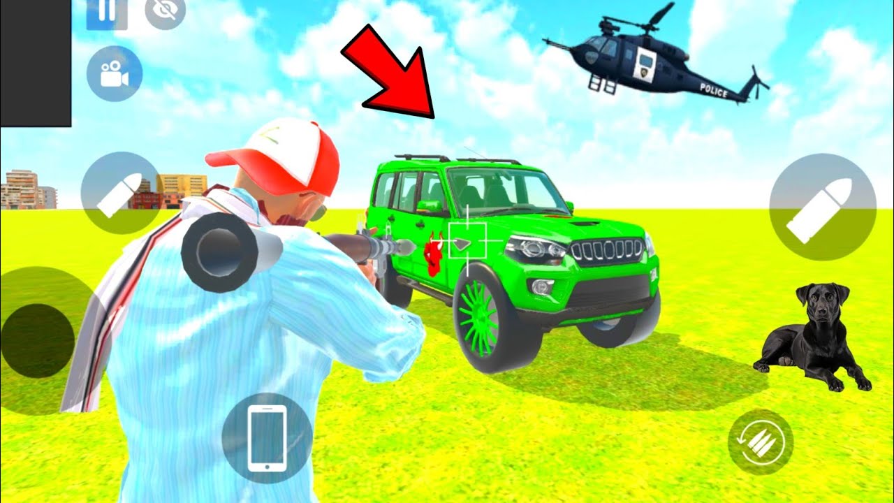 Indian Thift Auto Simulator🙈Franklin New Modify Car Purchase in Indian Showroom Scorpio Car 🔥Game🔥