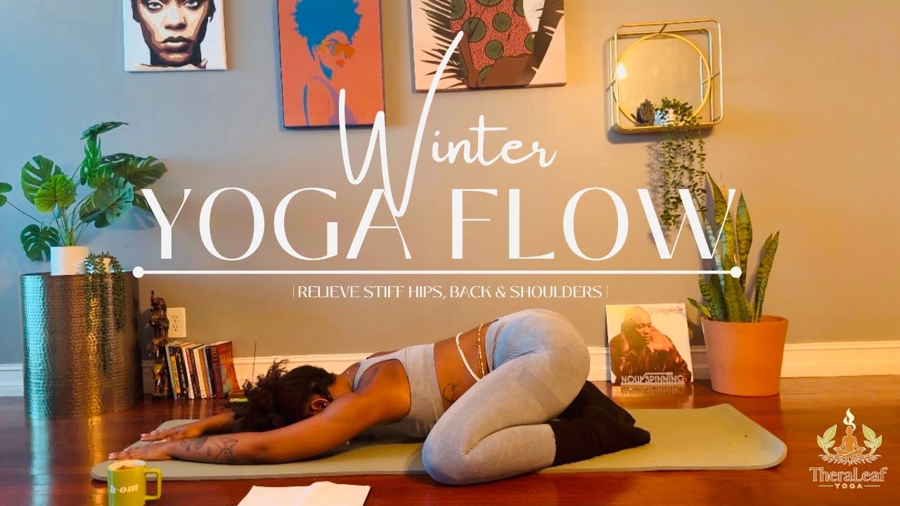 Cozy Winter Yoga Flow | Relieve Stiffness in Hips, Back & Shoulders (20 Min)