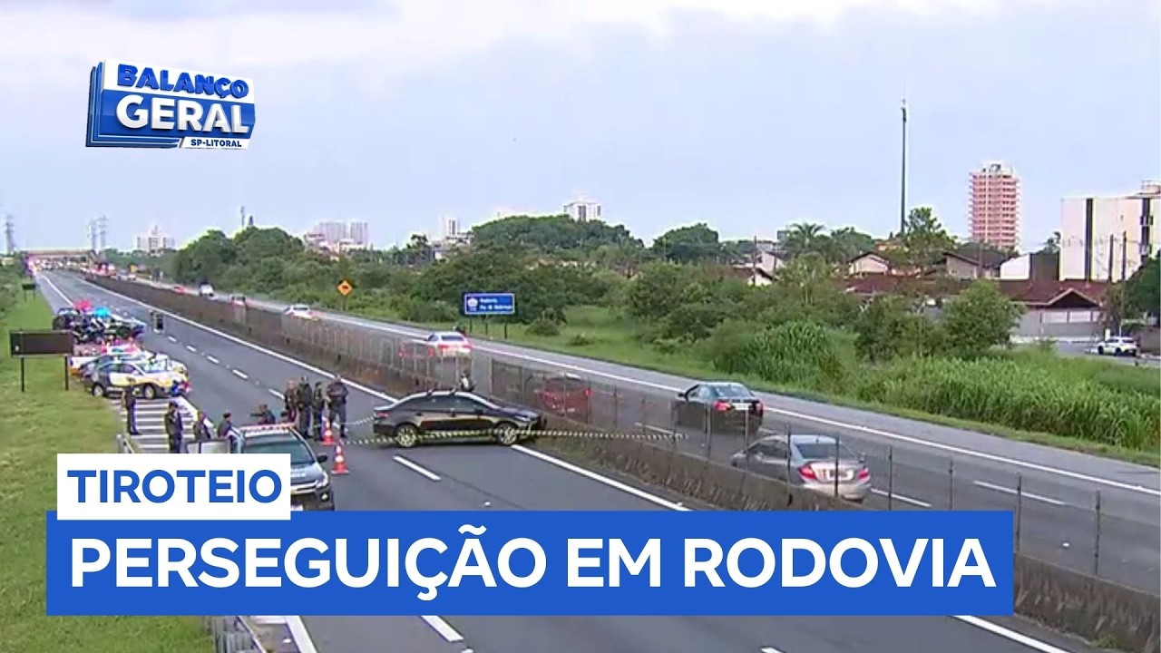 PM aposentado é baleado após perseguição em rodovia de Praia Grande (SP)