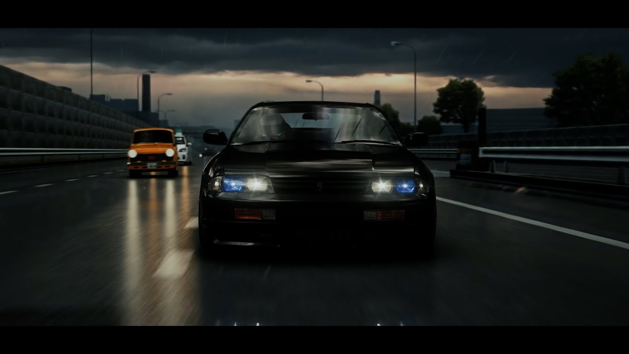 Assetto Corsa: Ultra Realistic Cinematic | Nissan Skyline R33 | Shutoko Expressway Short 4K60