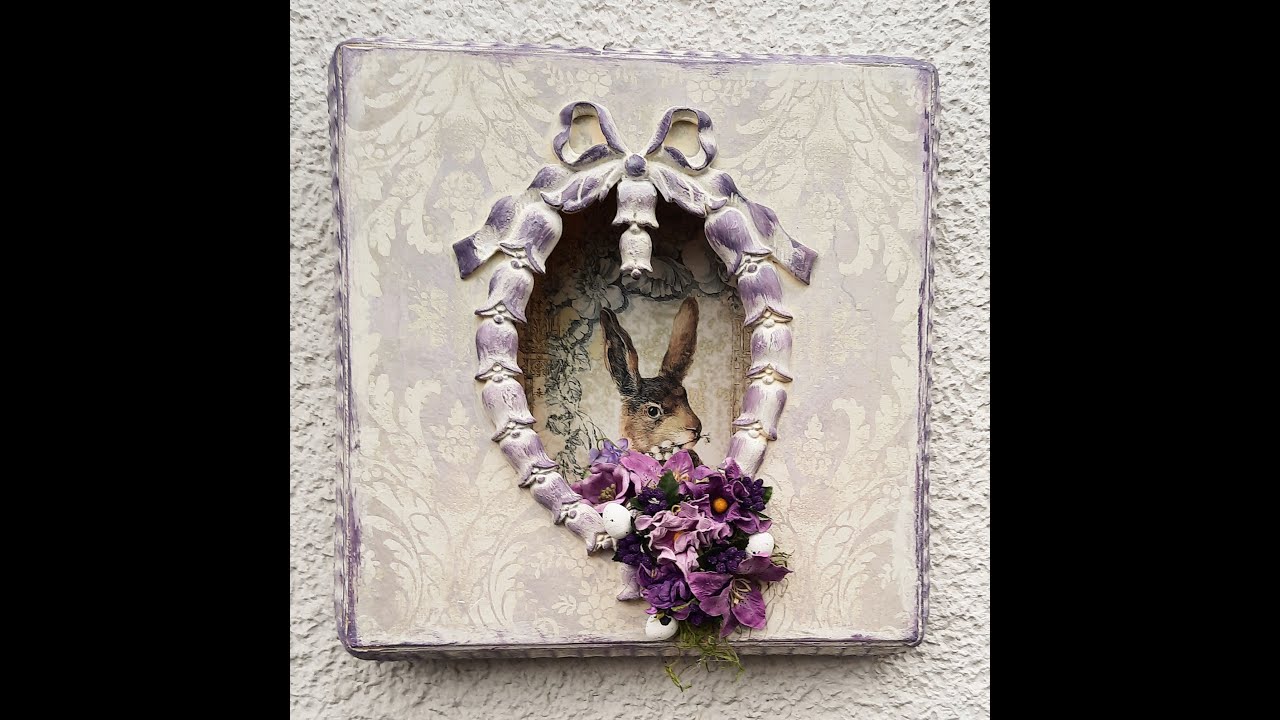 Anleitung Decoupage 3D Bild - Instructions decoupage 3D image