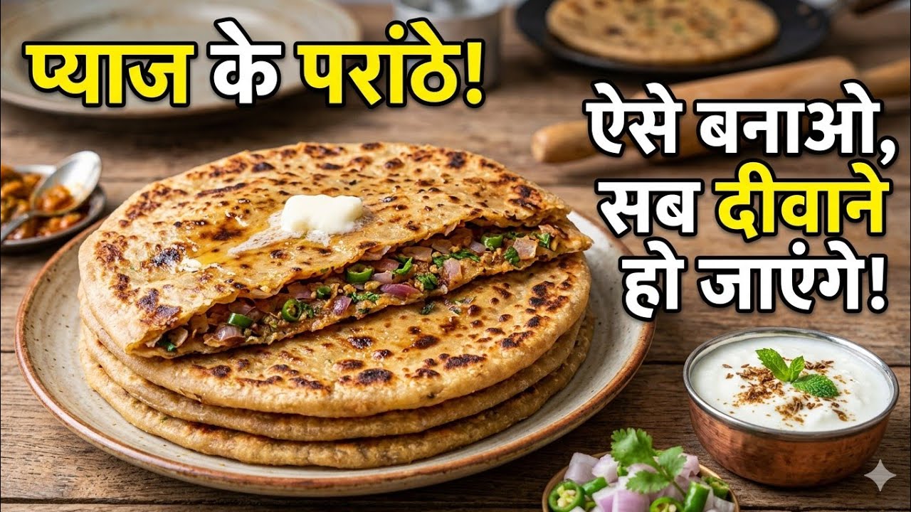 🧅 Aisa Onion Paratha Kabhi Nahi Khaya Hoga | Secret Masala Recipe!