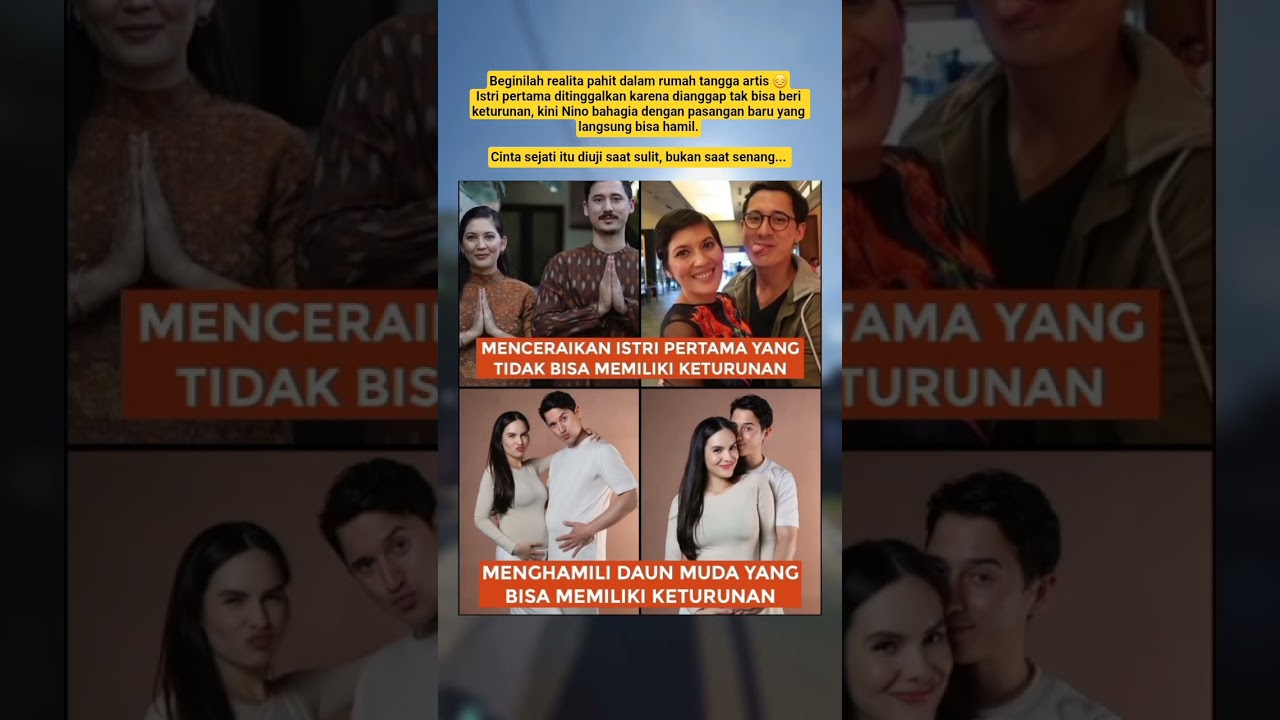 Nino Fernandes rela tinggalkan Hannah Al Rashid karena tdk punya anak & hamili Stefi Zamora #shorts