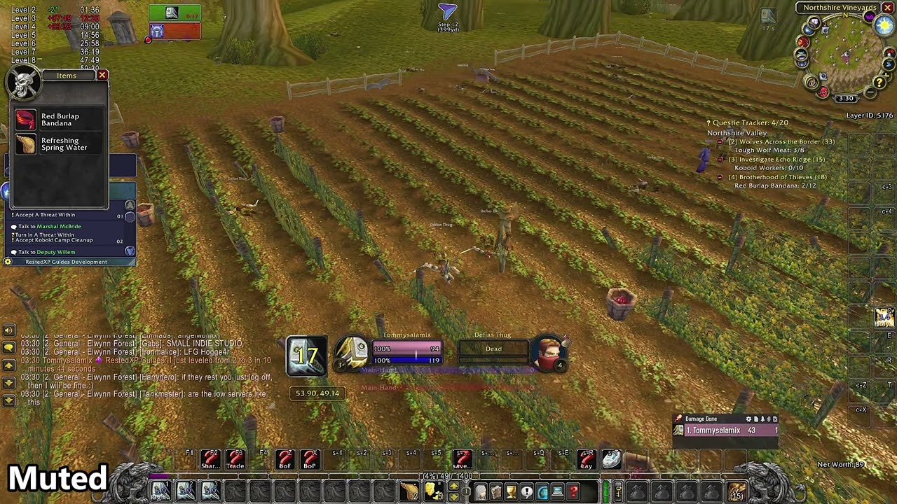 1-25 Paladin - SoD Launch Run - Part 1 (1-19) - Classic Vanilla