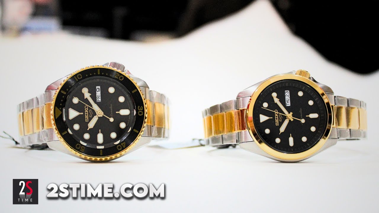 SEIKO Steel & Gold Automatic | SRPE60K1 & SRPK22