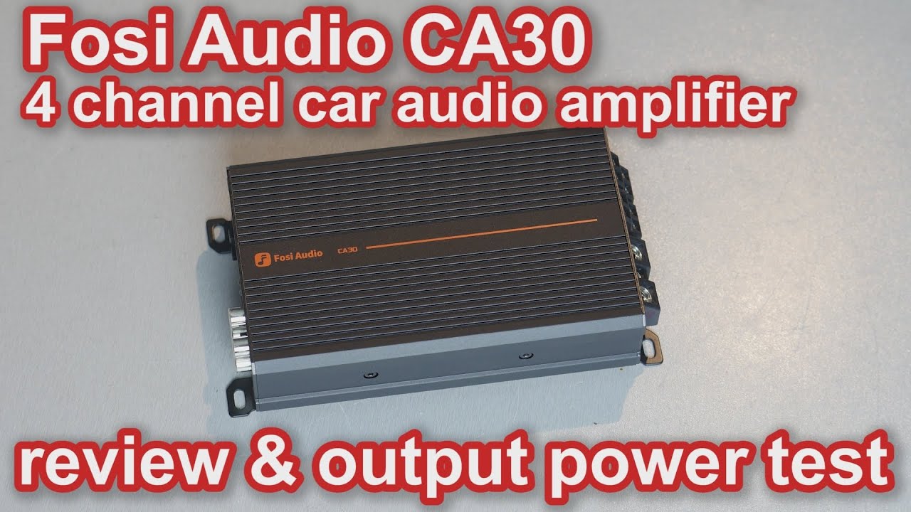 Обзор четырехканального автомобильного аудиоусилителя Fosi Audio CA30 и тест выходной мощности на...