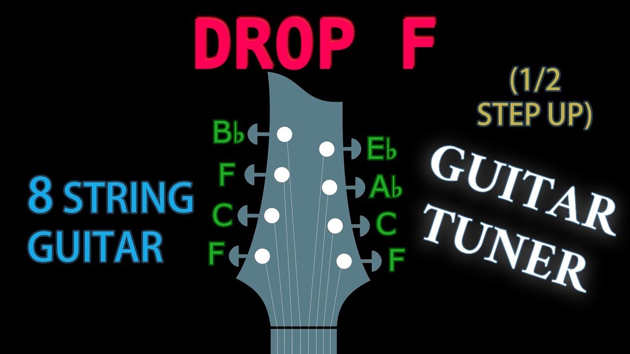 DROP F (HIGH) (8 String Guitar) GUITAR Tuning (Tuner)