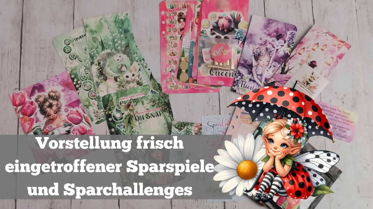 Vorstellung frisch eingetroffener Sparspiele und Sparchallenges von @mrs._minimi und @spassamsparen