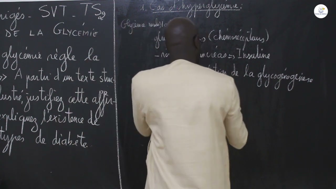 Exercices - Terminale S2 - SVT : Travaux dirigés / La régulation de la glycémie / Suite 1 /M. Gnasse