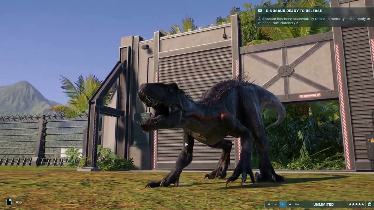 Jurassic World Evolution 2 building my park EP: 6 (hybrid research facility)