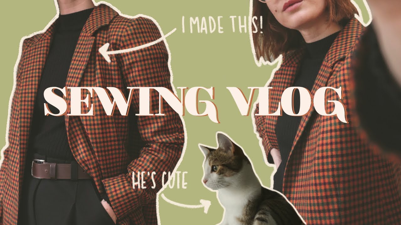 SEWING MY FIRST BLAZER AND EATING (the only things i do)