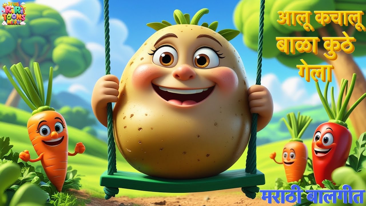 आलू कचालू बाळा कुठे गेला | मराठी बालगीत  | Aloo Kachaloo Marathi Rhymes | Marathi Balgeet