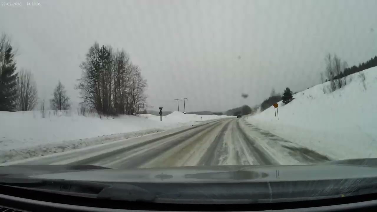 Dashcam Video Sundsvall to Östre-Ösjö via rute 86 and Hammarstrand