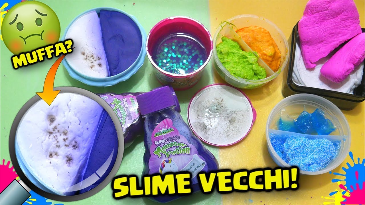 TUTTI i MIEI SLIME VECCHI di UN ANNO: è MUFFA? 😱 Tutta la mia collezione di slime! By FrancyDreams